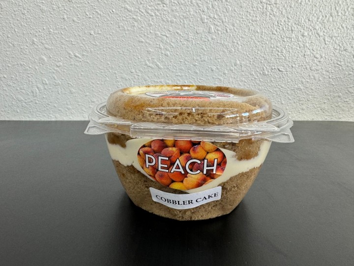 Peach Cobbler Cake Bowl