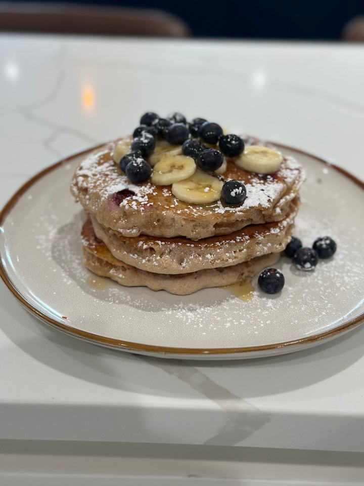 Banana Blueberry Multigrain Pancakes (full)