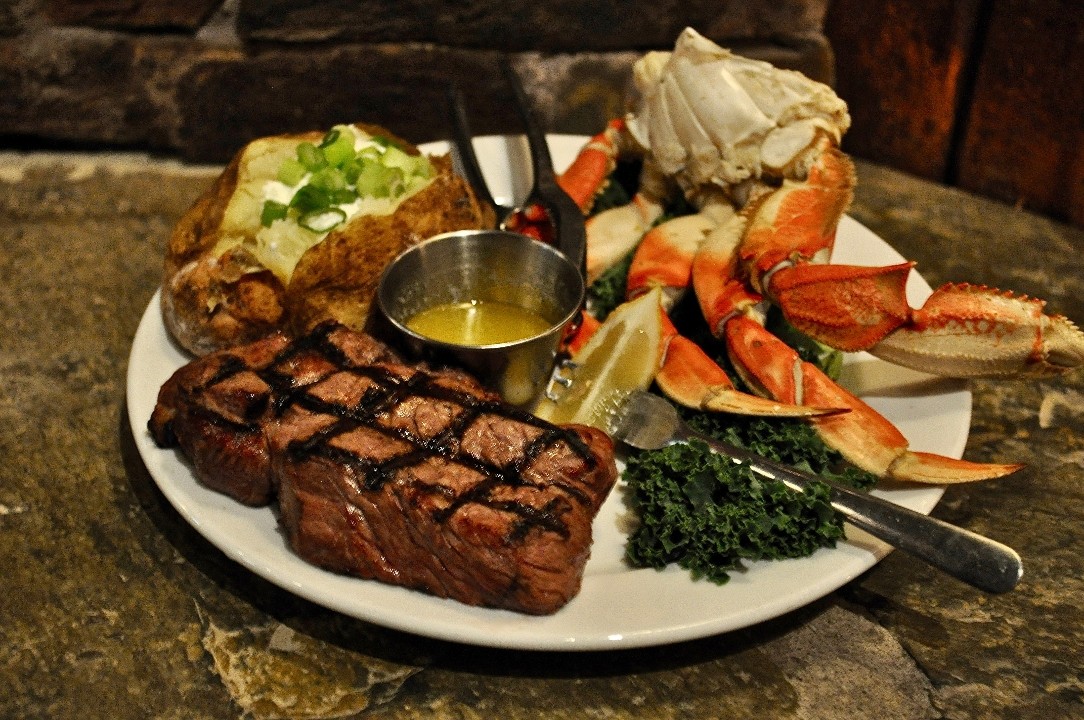 Steak and Dungeness Crab