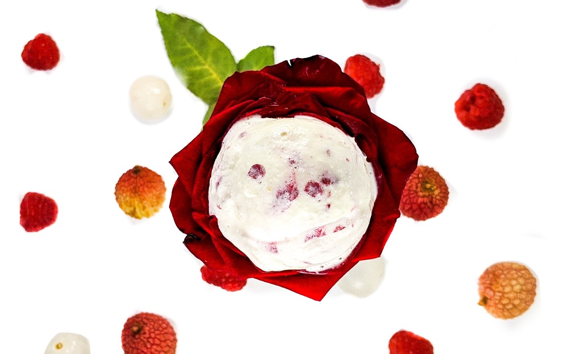Lychee w/ Raspberry Rose Swirl (PINT)