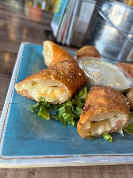 Jalapeno popper egg rolls