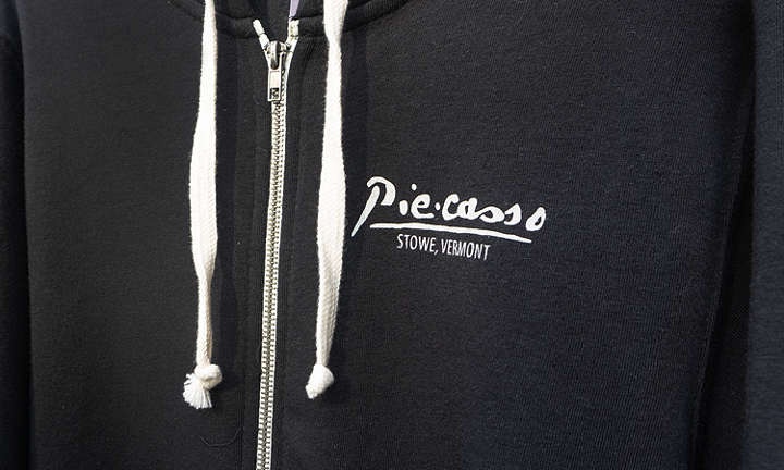 3X Black Zip Up Cow Hoodies