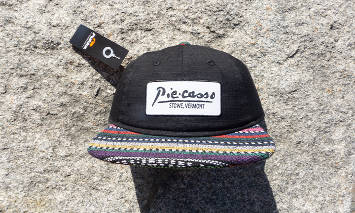 Black w/ Multi Colored Brim Piecasso Hat