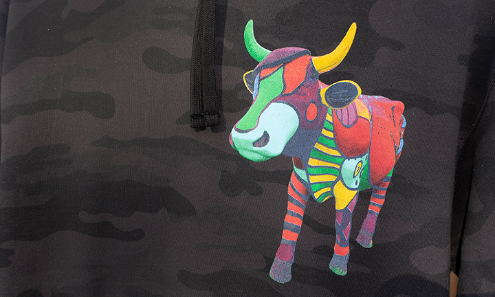 2X Camo Pull Over Cow Hoodies