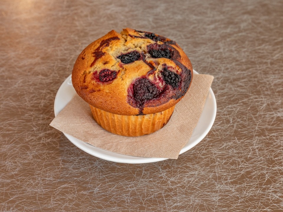 BlackBerry/Raspberry Coffee Cake Muffin