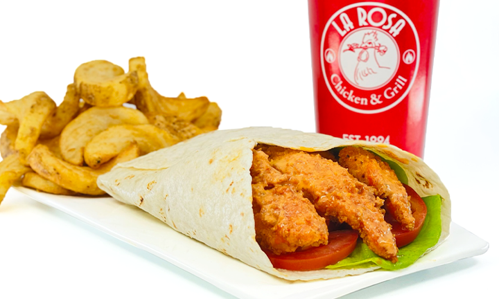 #4 Spicy Crispy Chicken Wrap Combo