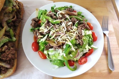 Chicken steak salad