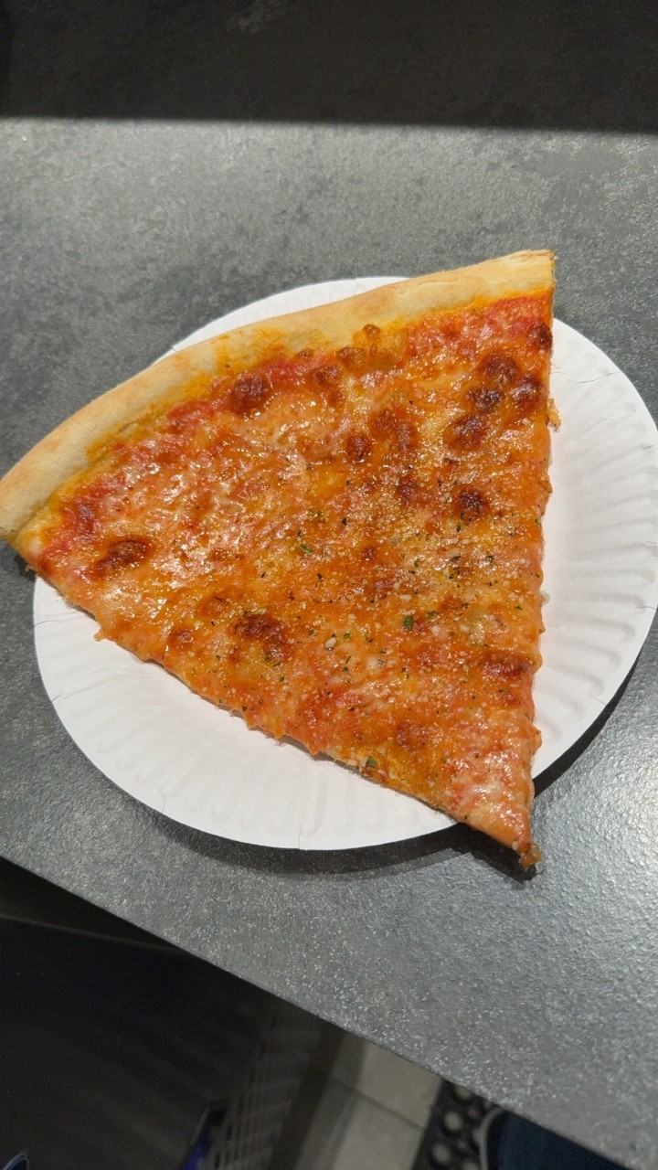 Jumbo Cheese pizza slice