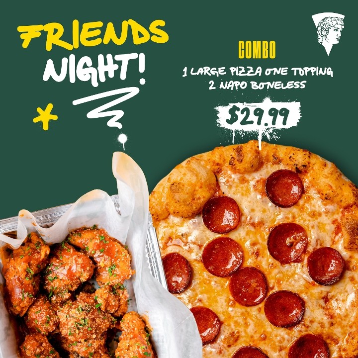Friends Night - Large Pizza + 2 Napo Boneless