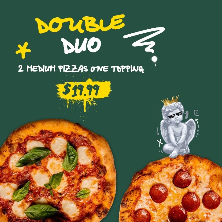 Double Duo - 2 Medium Pizzas