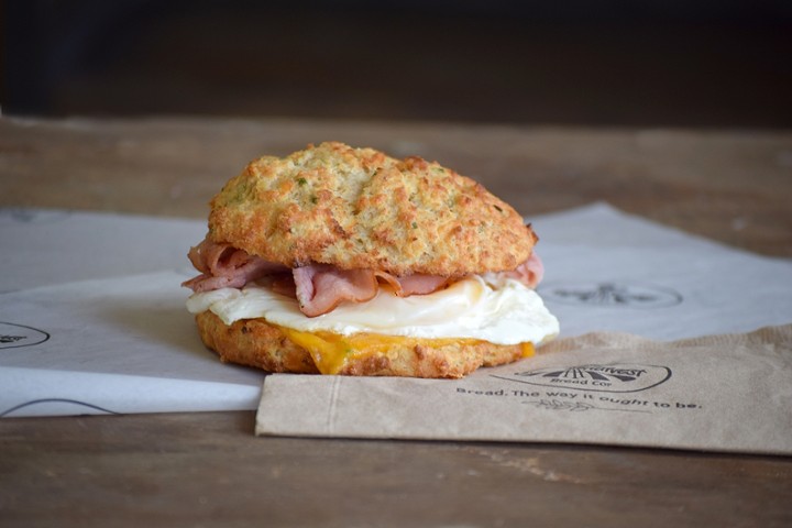 Classic Ham, Egg & Cheese biscuit