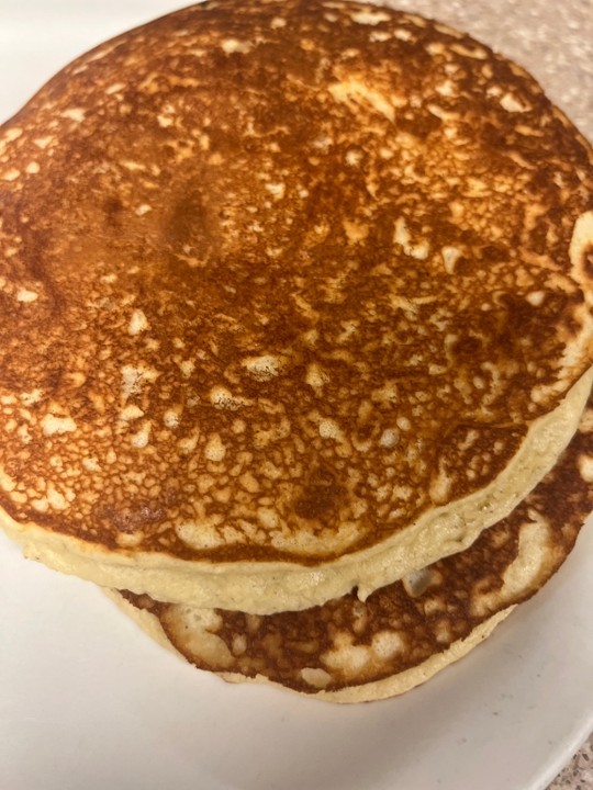 two gluten free pancakes