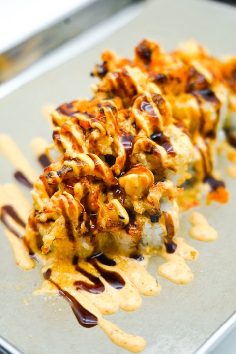 Seafood Volcano Roll