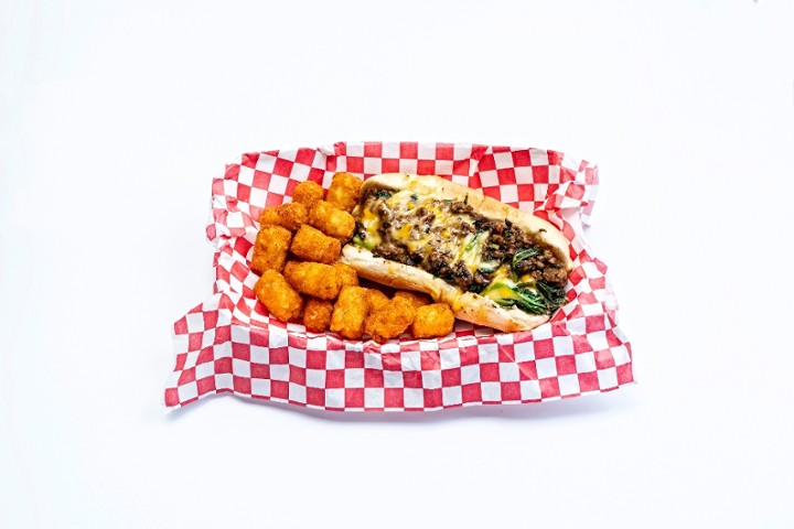 Philly Cheez'Steak Meal (served w/ Totties)