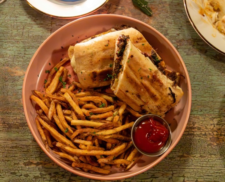Cider Cola Braised Pulled Pork Grilled Cheese