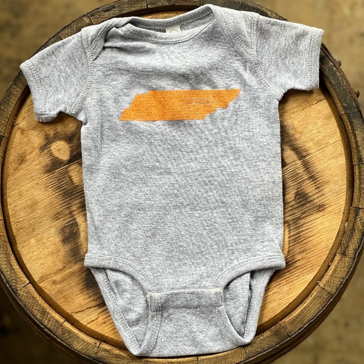 Onesie - Heather Gray | Orange