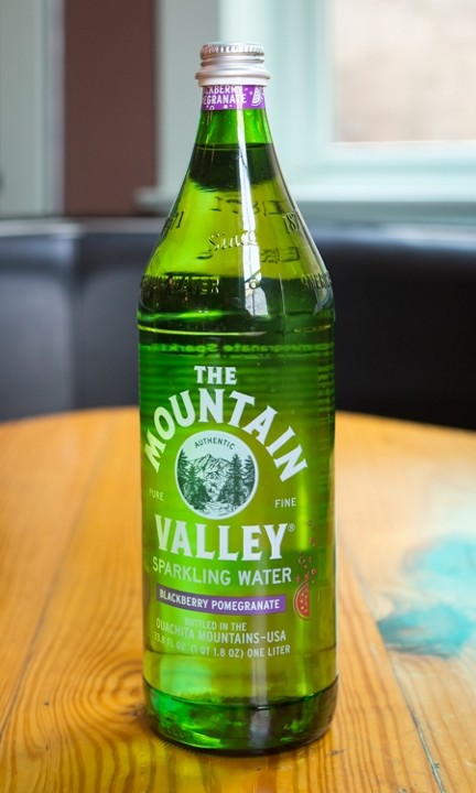 Mountain Valley Water Blackberry/Pomegranate 1 Liter Glass Bottle
