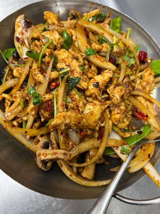Sliced Chicken with Szechuan Chili