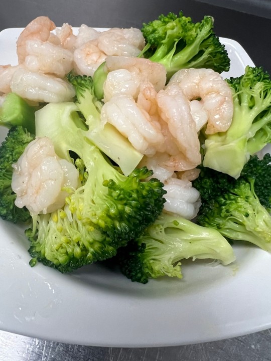 Steam Shrimp and Broccoli
