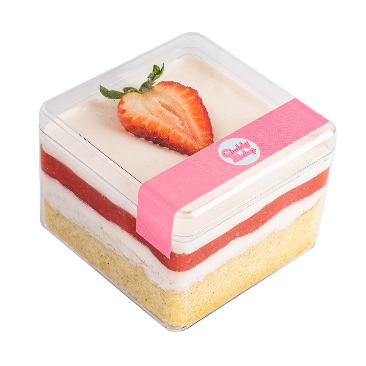 Strawberry Fresh Cream Cake Box