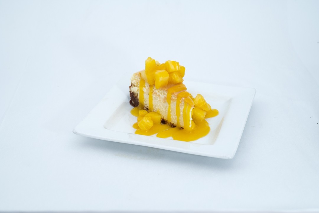 Pineapple-Mango-Lime Cheesecake