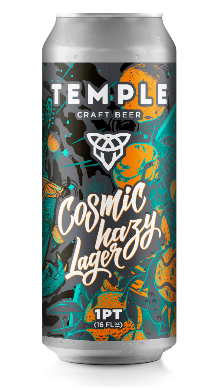 Temple Cosmic Hazy Lager 16oz