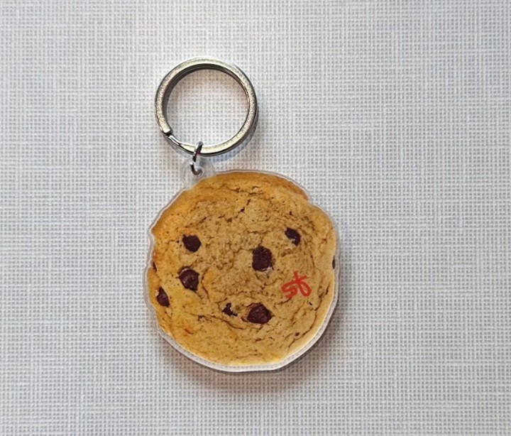 Chocolate Chip Cookie Keychain