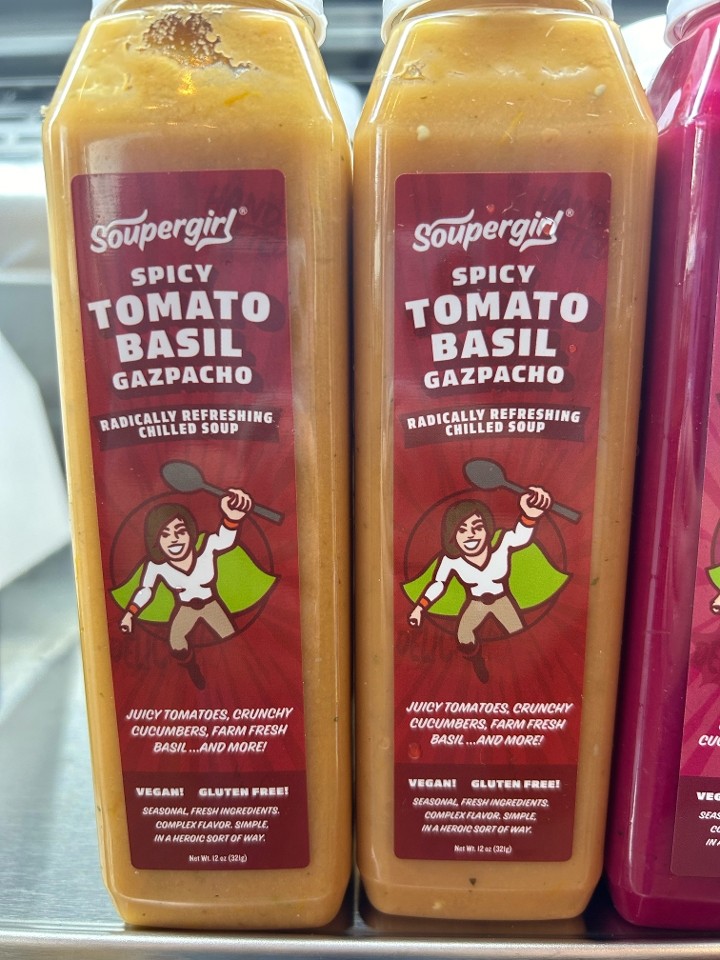 Spicy Tomato Basil Gazpacho