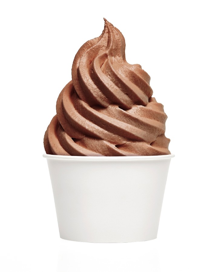 Chocolate Soft Serve  Ice Cream Cone