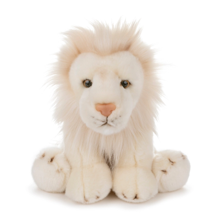 12" Stuffed White Lion-286