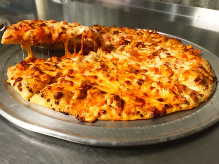 Large Buffalo Chicken Ranch Pizza