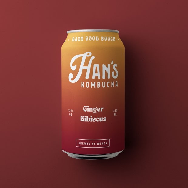 Han's Kombucha - Ginger Hibiscus
