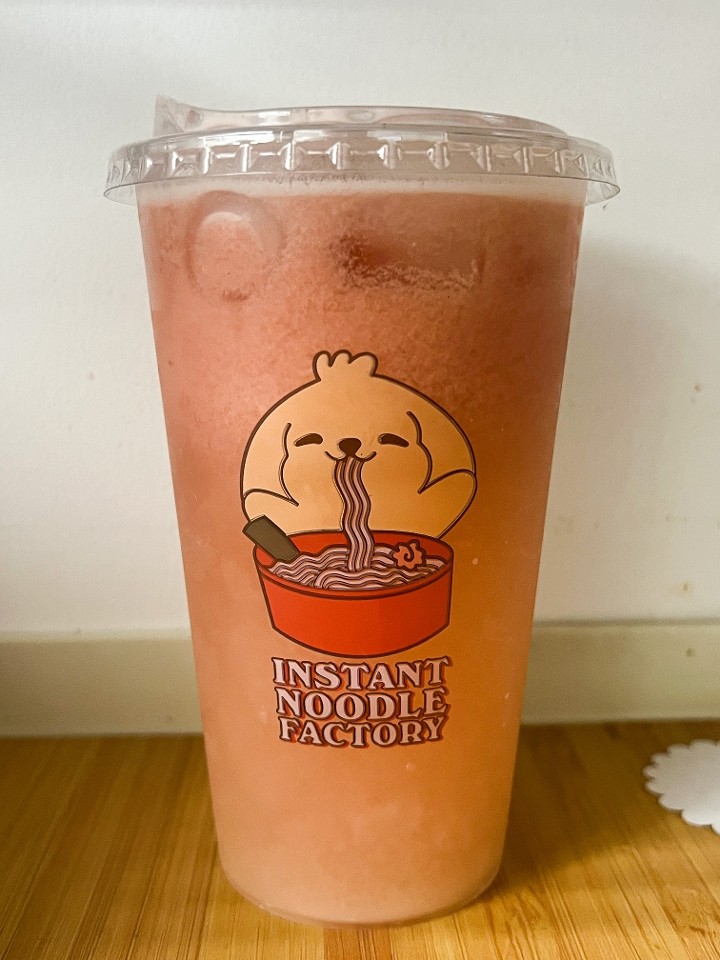 Iced Strawberry Yakult Tea