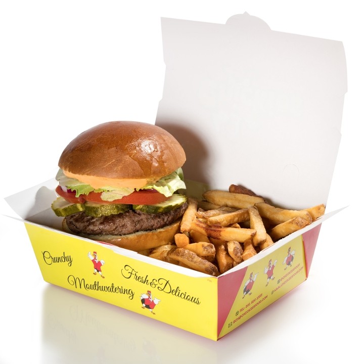 Artisan-Style Burger & Fries