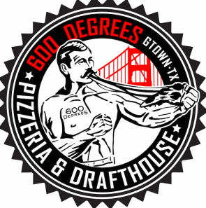 600 Degrees Pizzeria & Draft House logo