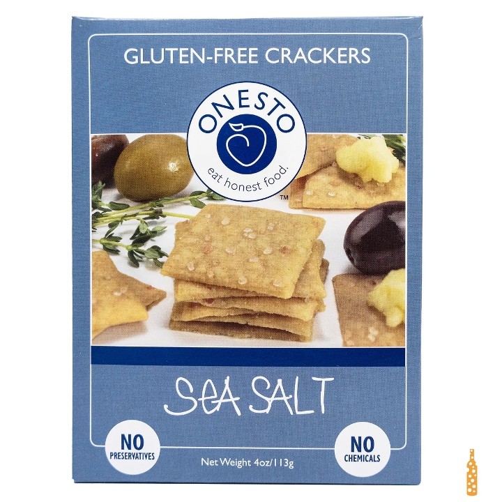 Onesto Gluten Free Sea Salt Crackers