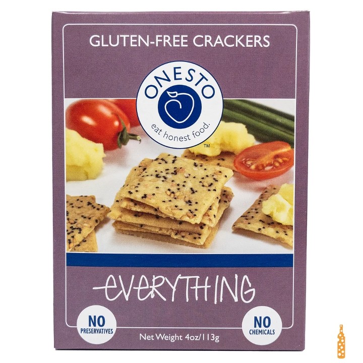 Onesto Gluten Free Everything Crackers