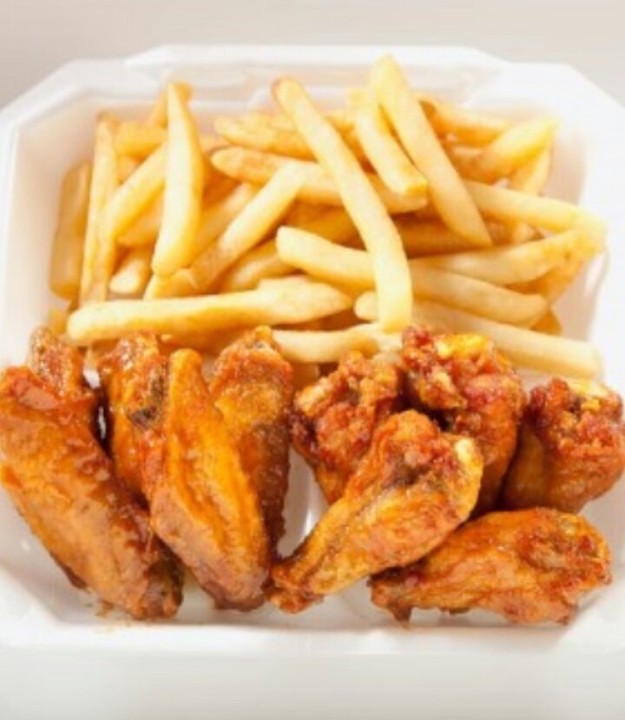 6 Pieces Wing Dings with Fries