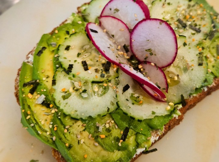 Avocado Toast, Wasabi-Cucumber