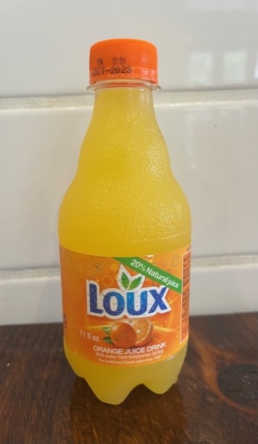 Loux Greek Orange Soda 11 oz