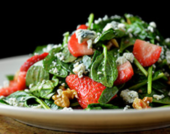 Large Baby Spinach & Strawberry Salad