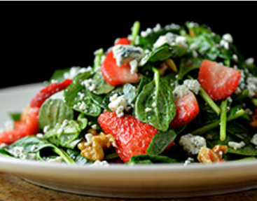 Lunch Large Baby Spinach and Strawberry Salad