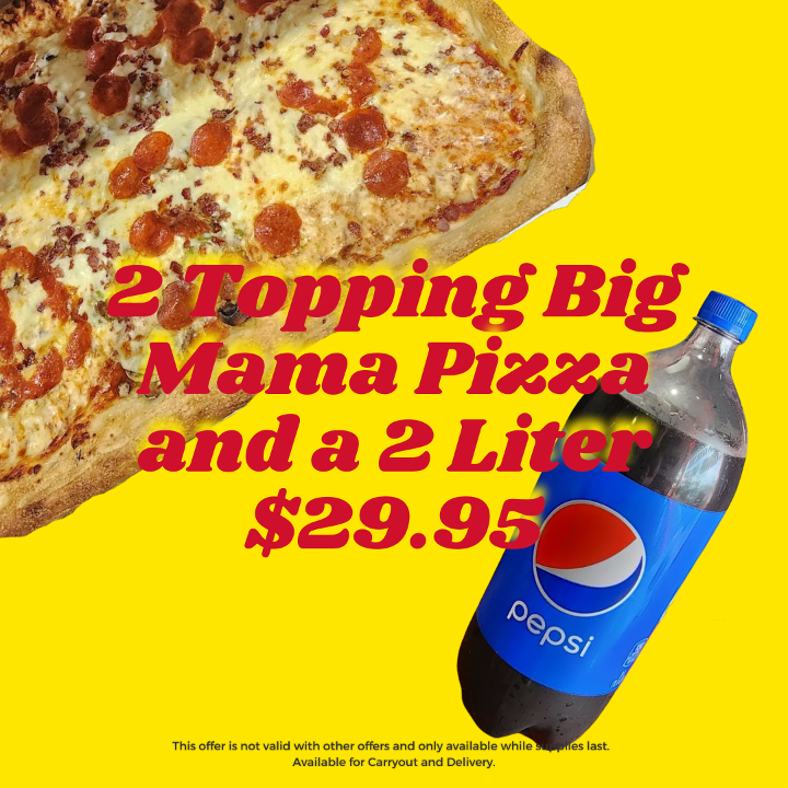 1 Big Mama 2 Toppings, 2L