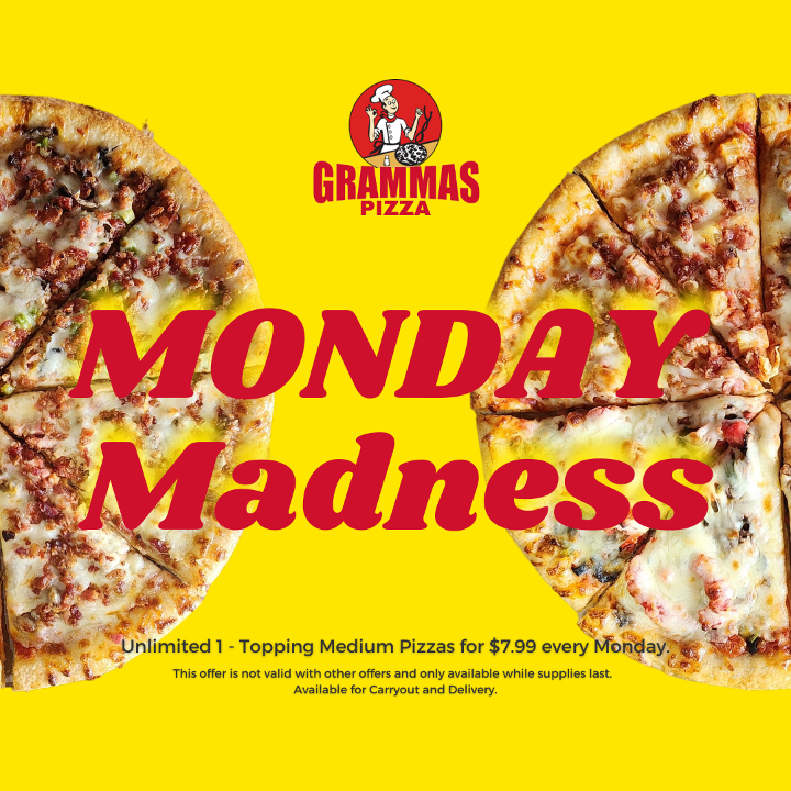 Monday Madness Medium Pizza