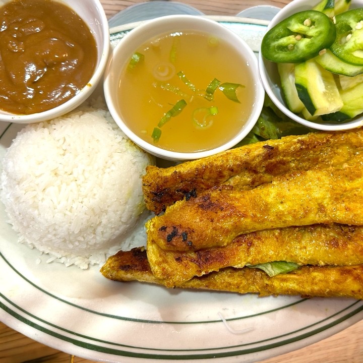 L6 Thai Chicken Sate Over Rice