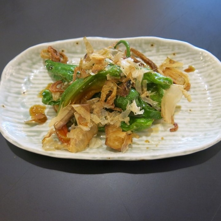 Fried Shi-Shito Peppers & Brussels Sprouts