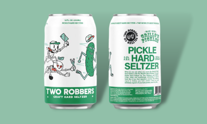 Two Robbers Pickle Hard Seltzer - 12oz
