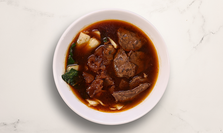 D02 Beef Noodle Soup Tendon-Thick 半筋半肉牛肉麵-粗