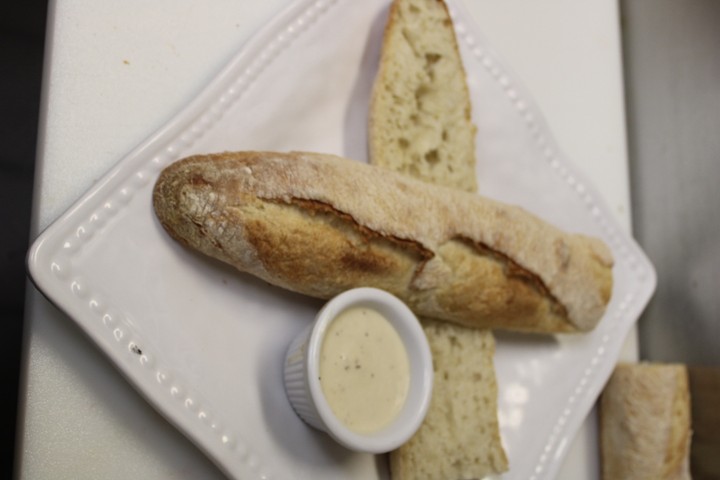Half Baguette Tartine With Butter