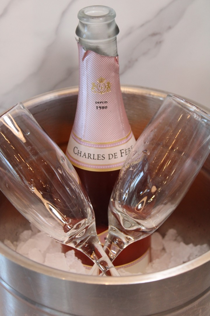 Bottle Charles De Fere Sparkling Rose. FR